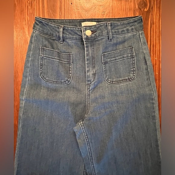 GIANNI BINI GB Wide Leg Denim Jeans NEW with Tags Junior Size 5 Dillards - Picture 5 of 7
